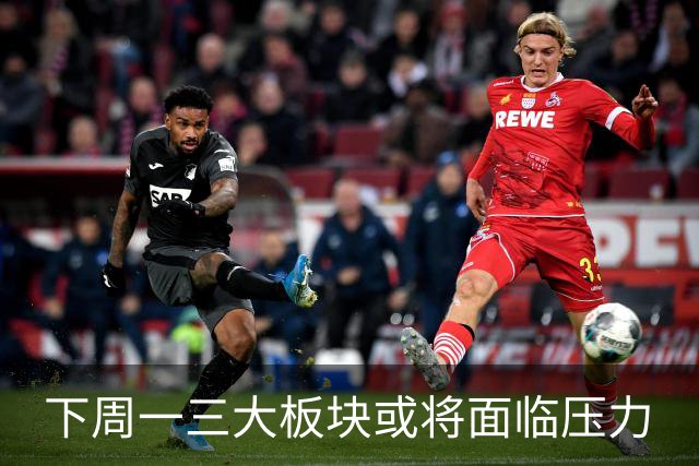 下周一三大板块或将面临压力