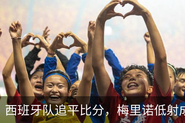 西班牙队追平比分，梅里诺低射成功